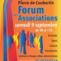 Forum des associations samedi 9 septembre !