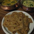 Petit diner indien : Masoor dal et aubergines au yaourt