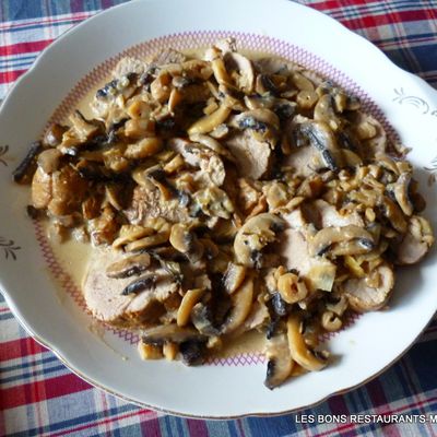  FILET MIGNON DE PORC AUX CHAMPIGNONS et MOUTARDE
