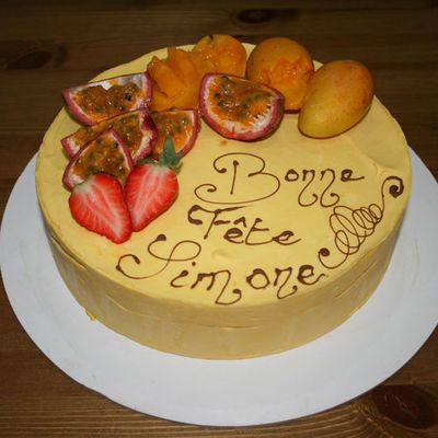 Entremet mangue abricot