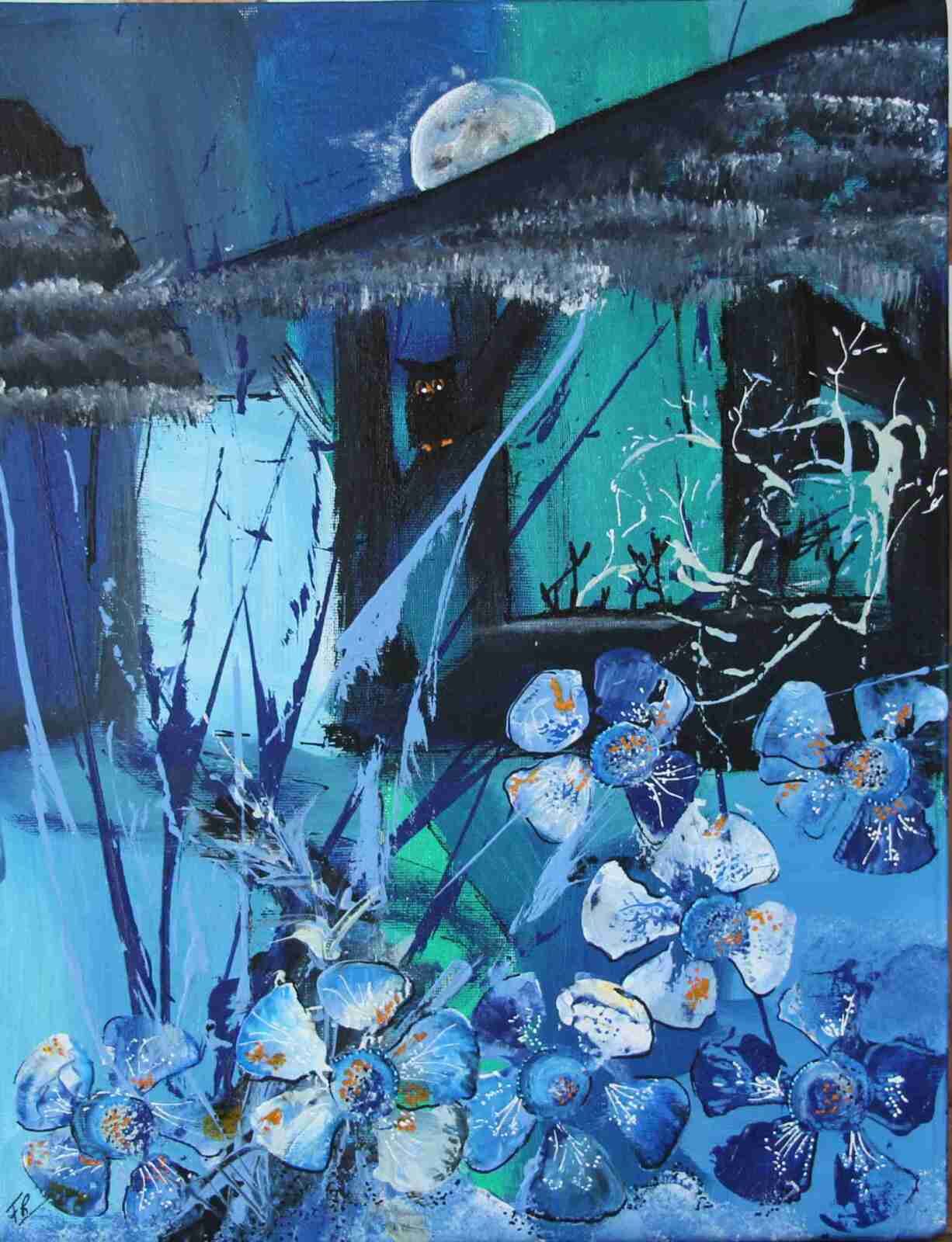 Hululement- acryl2020 sur carton toilé- 35X27 cm- (n°153) ND,