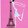 I love Paris, en rose et noir