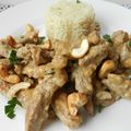 veau au lait de coco, curry et noix de cajou