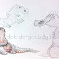 croquis et aquarelle