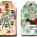 Etiquettes tags pour paquets cadeaux