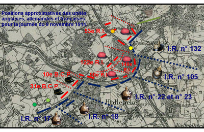 Secteur sud-est d'Ypres, journée du 9 novembre 1914.