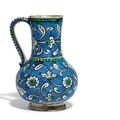 An Iznik pottery jug, Ottoman Turkey, circa 1560