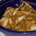 Tajine de cailles aux citrons confits
