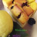 Minis cakes mûre-citron