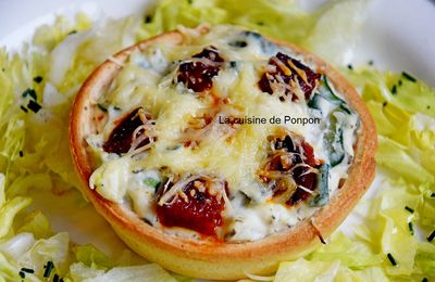 Quiche aux courgettes, ricotta et chorizo