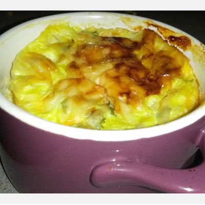 Flan de poireau léger au fromage 