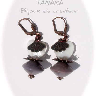 Collection 2010 "COSMOPOLITE" Boucles d'oreilles "coeur d'amour"