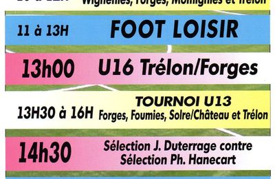 Ce jeudi 29 mai au stade Yvon Férenken