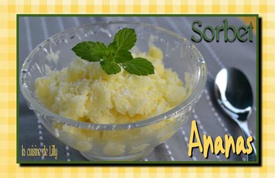 Sorbet ananas