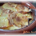 Gateau landais: gratin de pomme de terre au foie gras