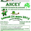 Saint Patrick au Caveau à ANCEY ﻿le 24 Mars 2012 20H30