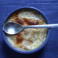 Gratin de pêches au sirop d'orgeat