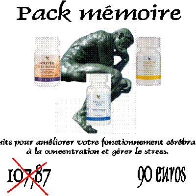 Le pack mémoire