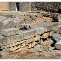 Ruines antiques dans la vieille ville de Rhodes