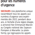 Numéro unique pour les urgences