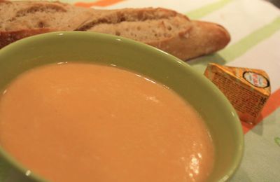 SOUPE A LA COURGE ET AU CHEVRE