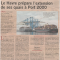 PORT du HAVRE ou l’art d’anticiper un trafic de conteneurs à 60 % de sa capacité…