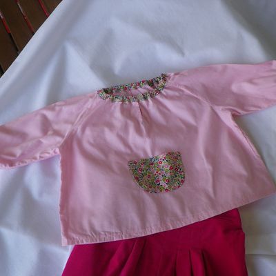 Tunique a manches longues coton et Liberty