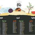 Calendrier spécial fruits et légumes de saison