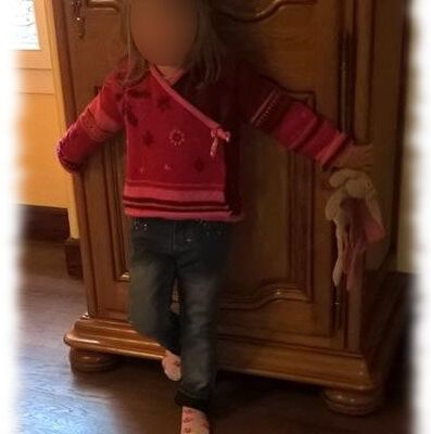 [tricot] le cache-coeur porté  ;) 