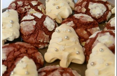 Biscuits de Noël - Velvet crinkles cookies