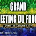 GABON: APPEL SOLENNEL AU PEUPLE À MASSIVEMENT PARTICIPER AU MEETING DU FRONT LE MARDI 27/01/2015