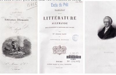 Tableaux de la littérature allemande et italienne par Amable Tastu - 1843 - proposé par Marie Daffini