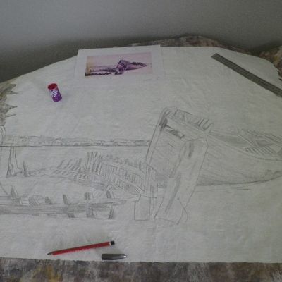 peinture vieux gréments 