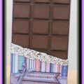 Carte tablette de chocolat (violet)