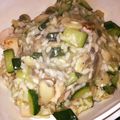 Fricassée de courgettes/champpignons et riz au Companion 