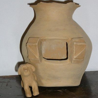 MA DERNIERE POTERIE SORTIE DU FOUR 1ère CUISSON avant EMAILLAGE