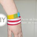 Faire un bracelet avec un vieux pull [Tuto récup-custo] - Calendrier de l'avent J19