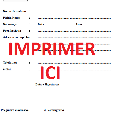 La Carta d'Identità Nissarda livrée à domicile ! 