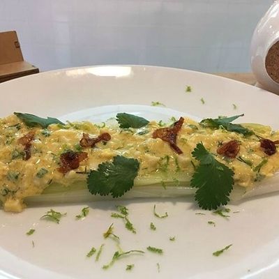 Poireaux vinaigrette à la vietnamienne