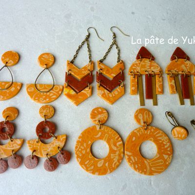 Boucles d'oreilles "Soleil d'or"