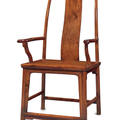 A rare 'four-corners-exposed' official's hat arm chair, sichutouguanmaoyi, China, Ming dynasty, 17th century