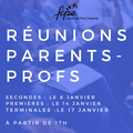 Dates des réunions parents-profs 2018-2019