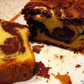 Cake marbré chocolat/vanille