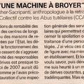 UNE MACHINE A BROYER