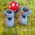 Petits chaussons naissance: DIY ( Do It Yourself!)