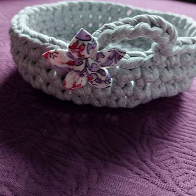 Corbeille Trapilho au crochet 