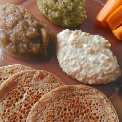 Trio de mezze pour un diner d'été