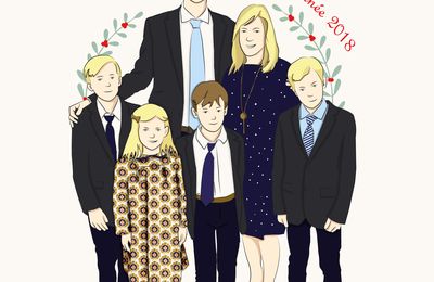 Bonne Année 2018 ! Bilan et carte de vœux made by "2 mains et un stylet"