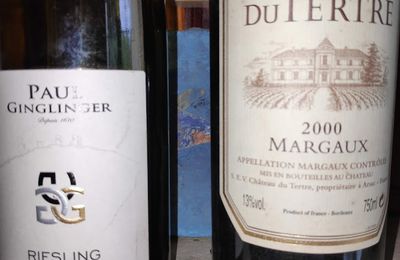 Paul Ginglinger : Riesling Drei Exa 2017, Margaux : Château Du Tertre 2000