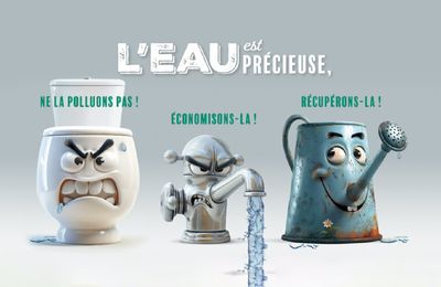 L'eau est précieuse, préservons-la, économisons-la !
